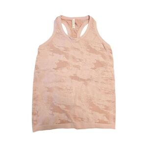 Athleta Momentum Camo Tank Top Delicate Pink Workout Top